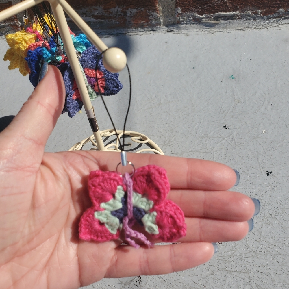 Crocheted butterfly - Handmade